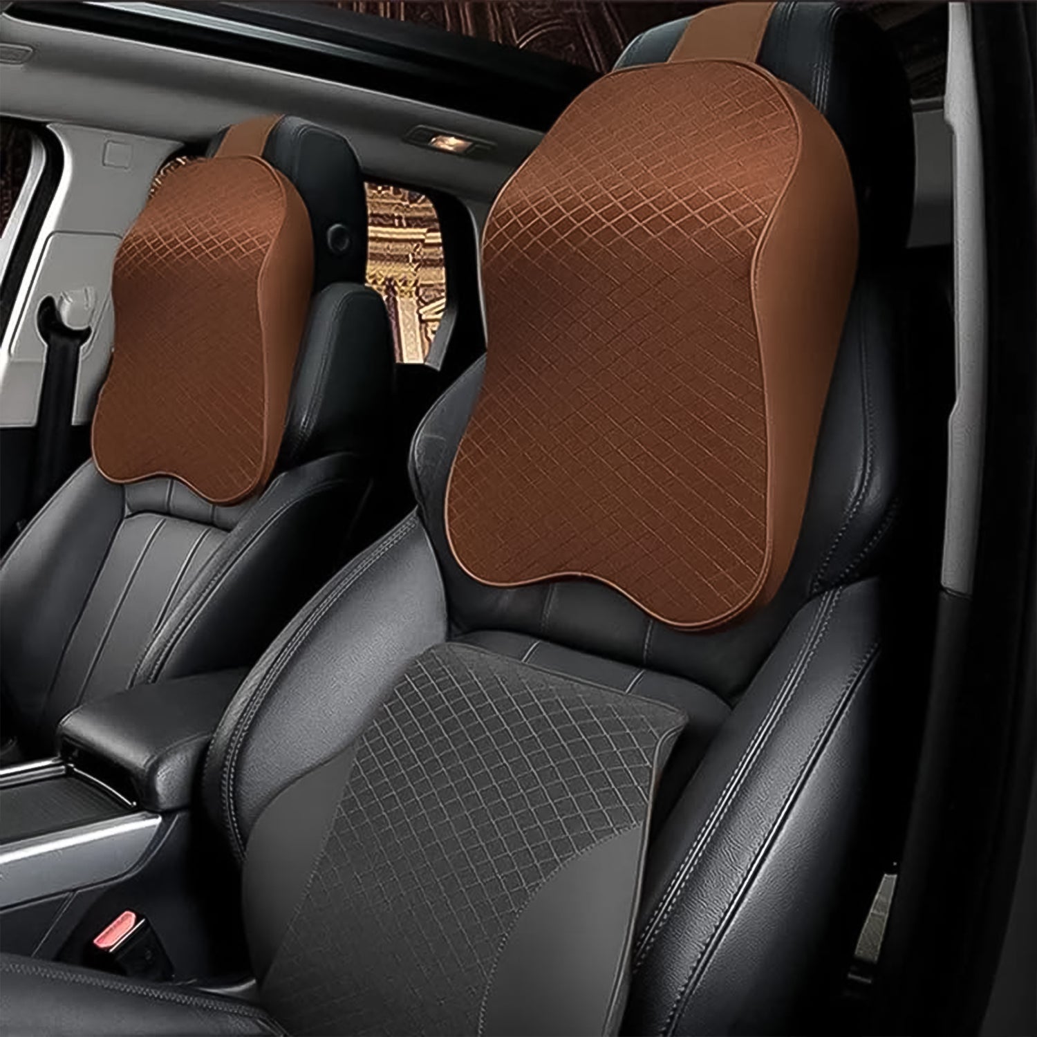 Car Neck Pillow Car Neck Headrest Pillow Memory Foam Car Accessories Cushion Car Seat Head Support Neck Protector Car Seat Neck Pillow, for Driving (1 Pc / Mix Color) Your Brand