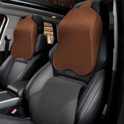 Car Neck Pillow Car Neck Headrest Pillow Memory Foam Car Accessories Cushion Car Seat Head Support Neck Protector Car Seat Neck Pillow, for Driving (1 Pc / Mix Color) Your Brand