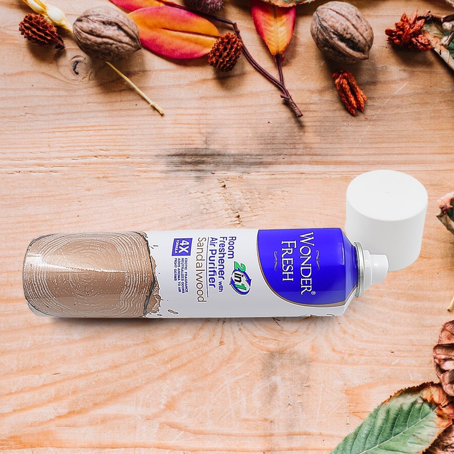 Fresh Air Freshener Spray, Sandalwood Fragrance | Long Lasting Fragrance for Home & Office (Mix Fragrance /  125 Gm) Your Brand