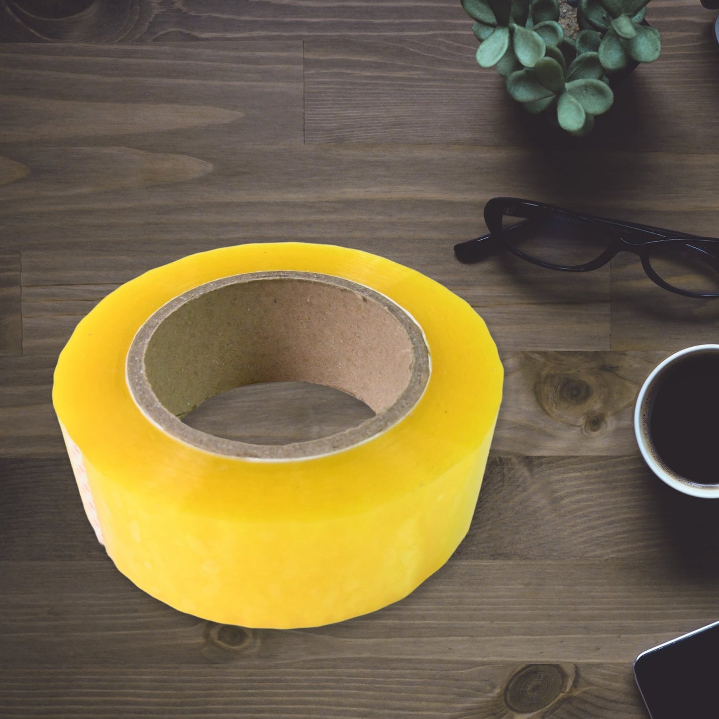Packaging Tape 50 Meter Heavy Duty Tape for Packaging, 45mmx50m Approx (Pack of 1 Pcs) Your Brand