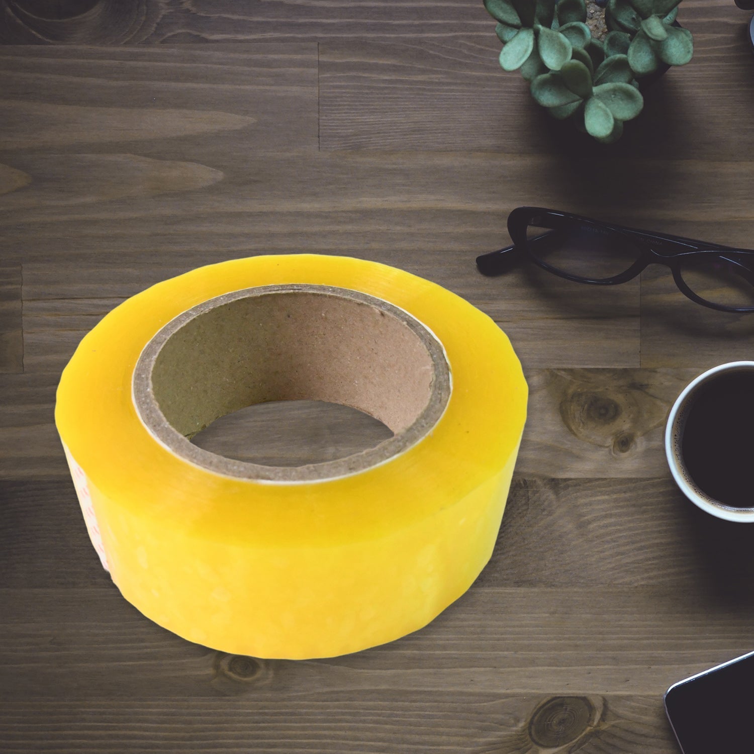 Packaging Tape 50 Meter Heavy Duty Tape for Packaging, 45mmx50m Approx (Pack of 1 Pcs) Your Brand