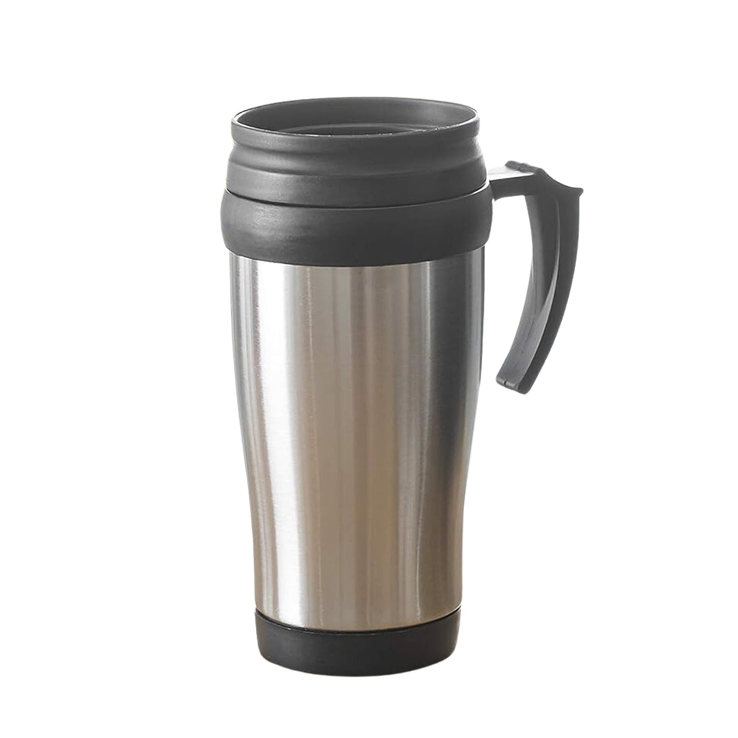 Stainless Steel Vacuum Glass Insulated Glass Coffee Cups (With Lid & Handle / 1 pc) Your Brand