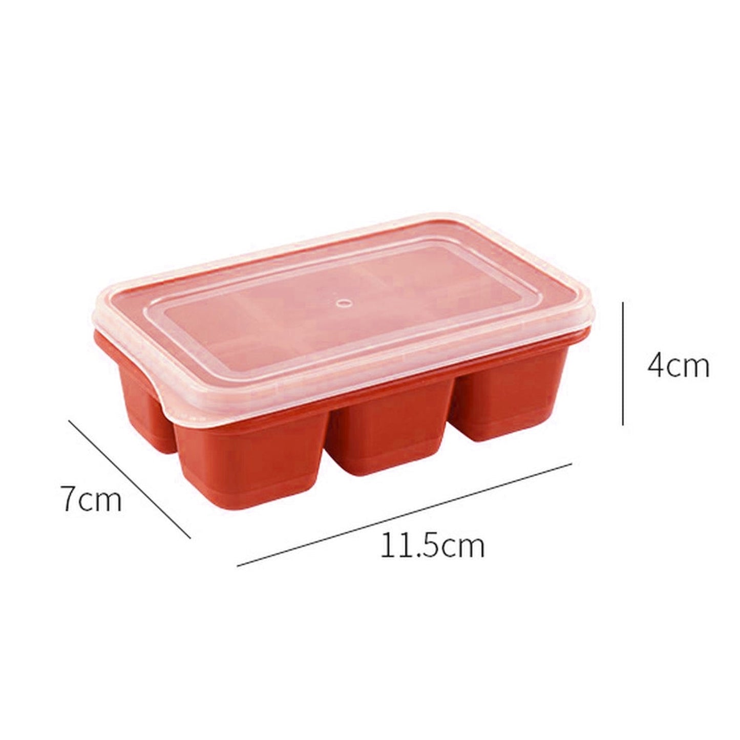 6 cavity Silicone Ice Tray used in all kinds of places like household kitchens for making ice from water and various things and all. Your Brand