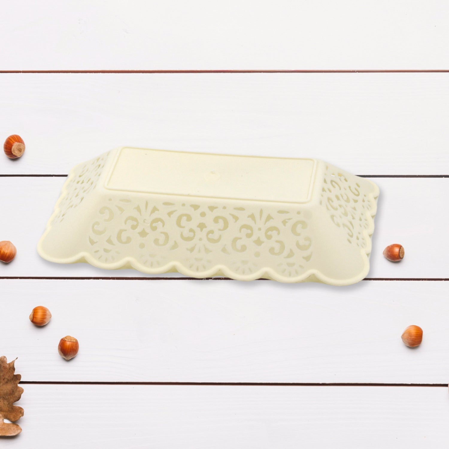 Rectangle Plastic Dinner Plate Snacks / Breakfast, Restaurant Serving Trays Home School Coffee Hotel Kitchen Office (8 Pcs Set) Your Brand