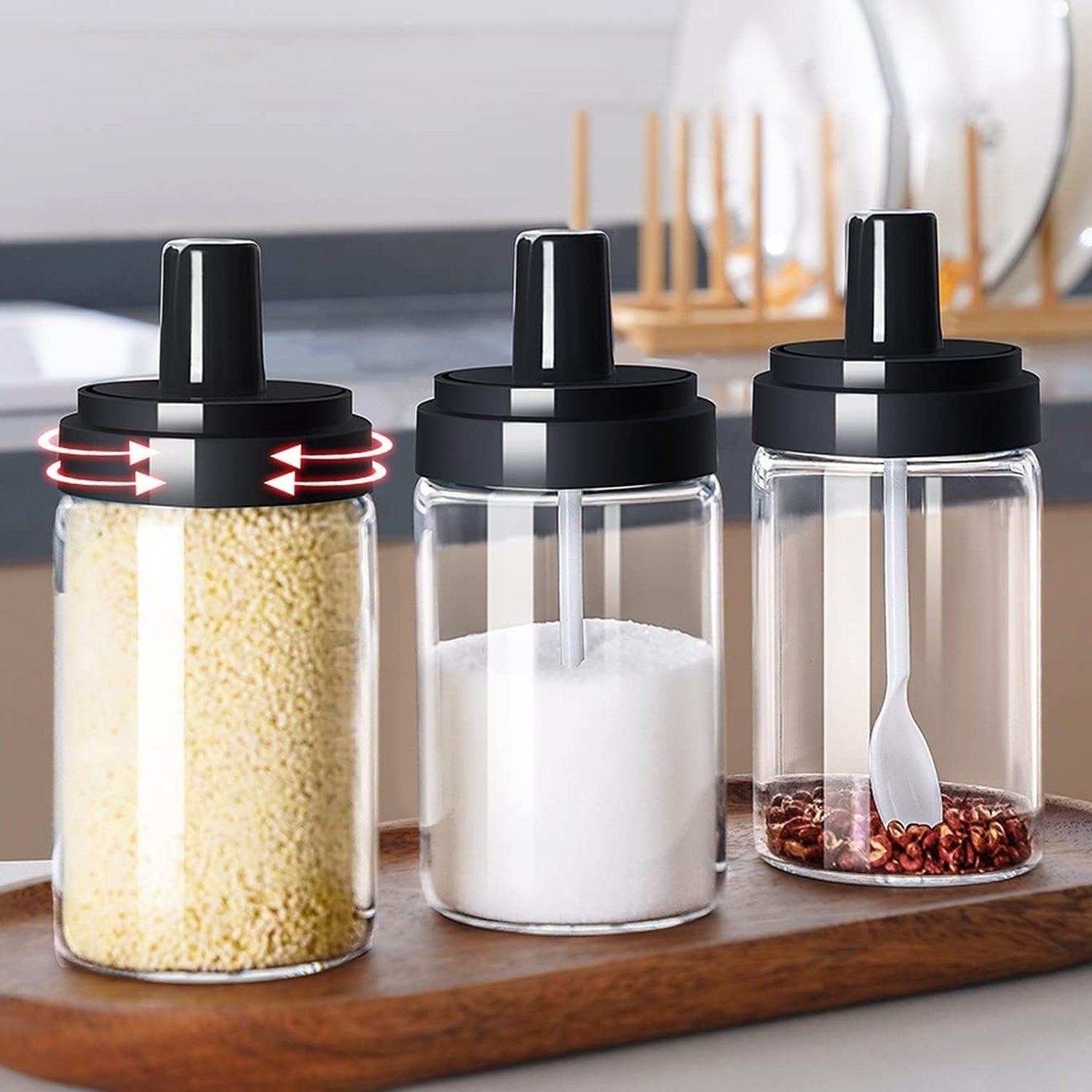 Spice Box Glass Jars Multipurpose Masala Seasoning Box Set (1 Pc) Your Brand