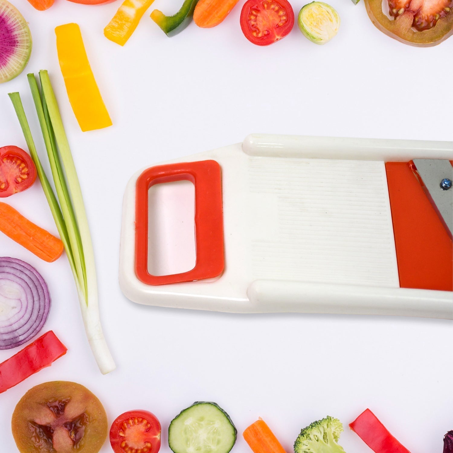 Plastic 6 in 1 Vegetables Slicer, Cutter and Fruit Dicer Grater (1 Set) Your Brand