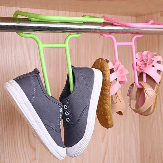 Multi Function Drying Rack Shoe Organizer Hanging Shelf for Wardrobe  2 Pc
