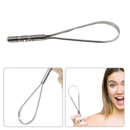 Steel Tongue Cleaner, Tongue Scraper (1 Pc) Your Brand