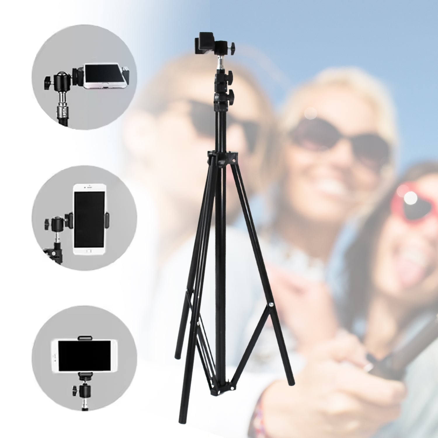 Professional Tripod with Multipurpose Head for Low Level Shooting, Panning for All DSLR Camera Photography Tripod Stand Folding Photo Stand Maximum Height 170 Cm Your Brand