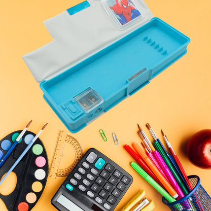 Cartoon Multi-functional Geometry Box with Calculator & Double Sharpener Your Brand