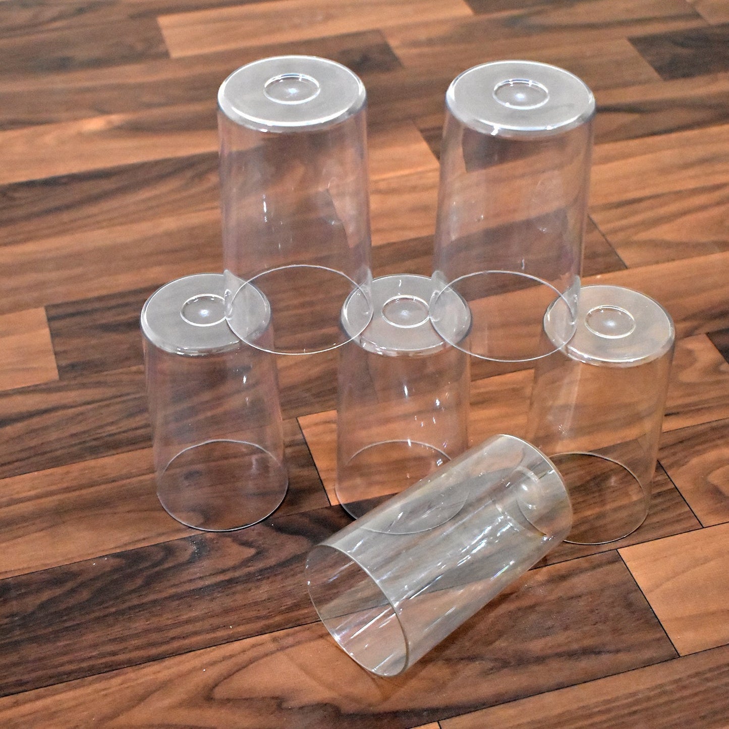 Ganesh Classic Plastic Glass Set of-6 (Each Glass 350ml) Your Brand