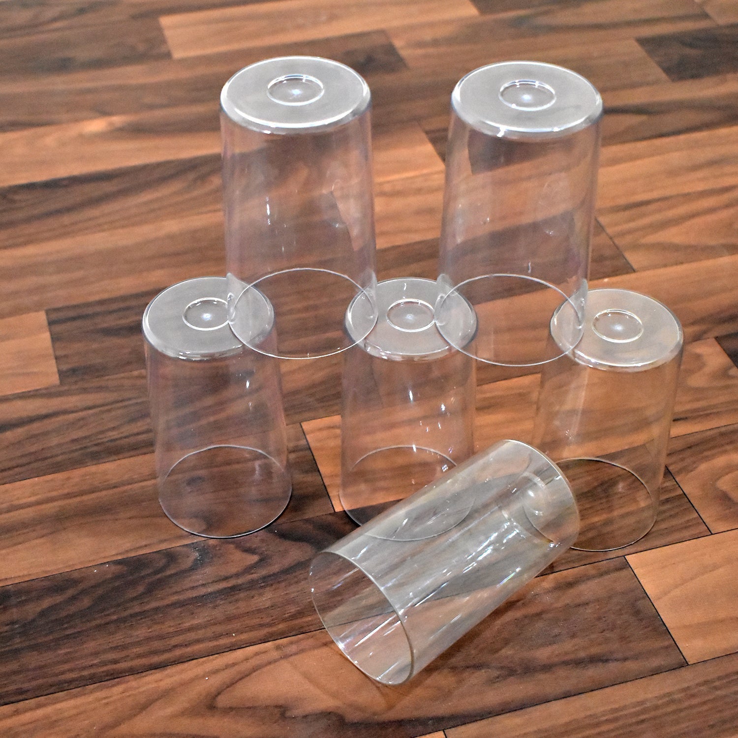 Ganesh Classic Plastic Glass Set of-6 (Each Glass 350ml) Your Brand
