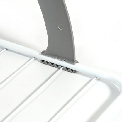 Metal Steel Folding Drying Rack for Clothes Balcony Laundry Hanger for Small Clothes Drying Hanger Metal Clothes Drying Stand, Socks and Plant Storage Holder Outdoor / Indoor Clothes-Towel Drying Rack Hanging on The Door Bathroom Your Brand