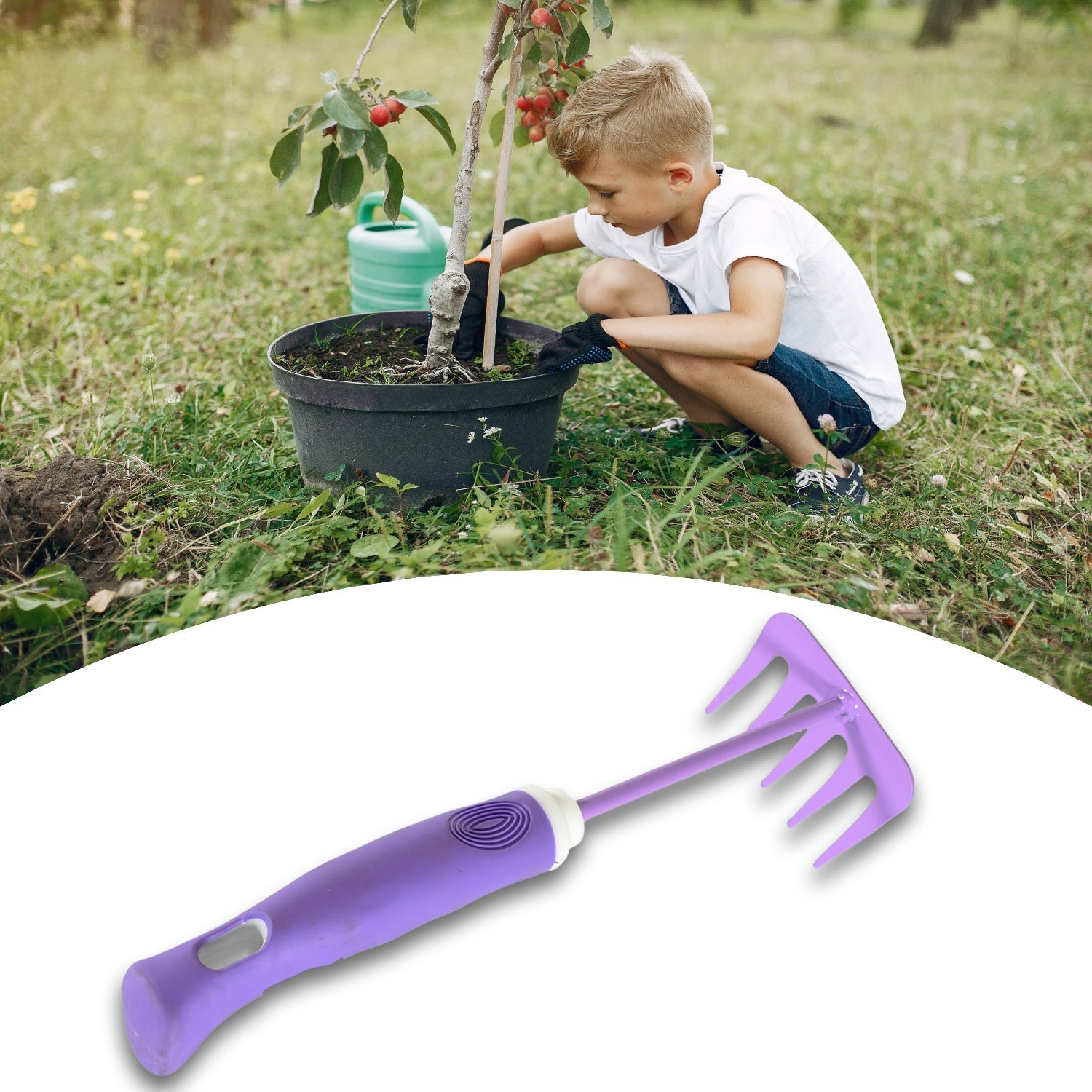 Heavy Duty Garden Tools, Gardening Tools Kit for Home Garden, Indoor and Outdoor Gardening for Plants, Agriculture, and Soil Tools (1 Pc)  (5 Different Types Tool) Your Brand