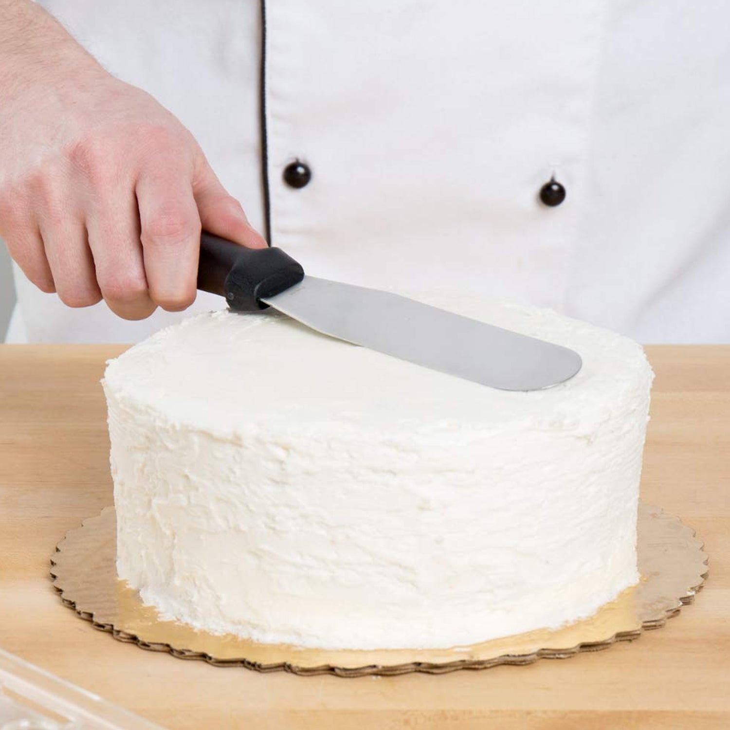 Cake Spatula for Baking Stainless Steel Spatula Cake (1 Pc) Your Brand