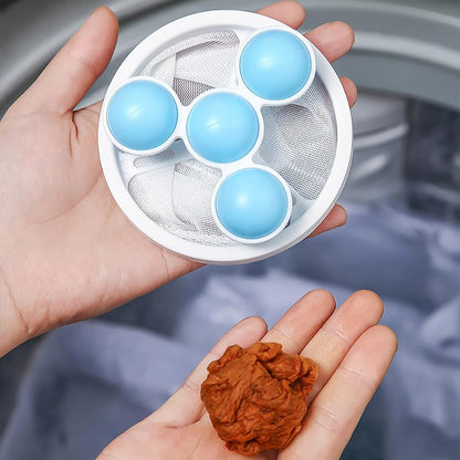 Laundry Ball Floating Pet Fur Lint Hair Catcher Household Reusable Washing Machine Floating Lint Mesh Bag Hair Filter Net Pouch Washing Lint Hair Remover Net, Mesh Bag Dryer (1 Pc) Your Brand