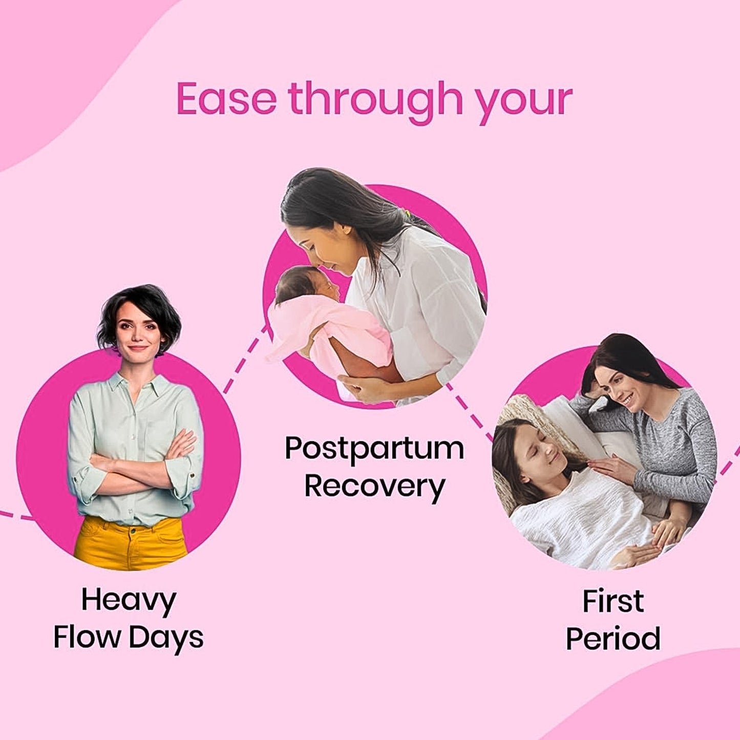Blue Lady Extra Long Pads With Wides Wings Sanitary Pads – 320 mm, 40-Pack Your Brand