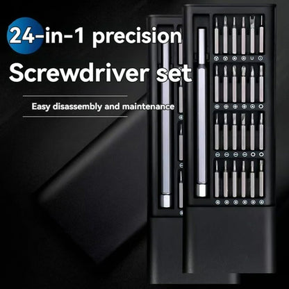 Aluminium 24 in 1 Precision Screwdriver Set, Screwdriver Tool Set (24 Pcs Set) Your Brand