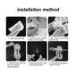 Plastic 7 in 1 Retractable Wall Mounted Pull Out Hanger for Kitchen Bath