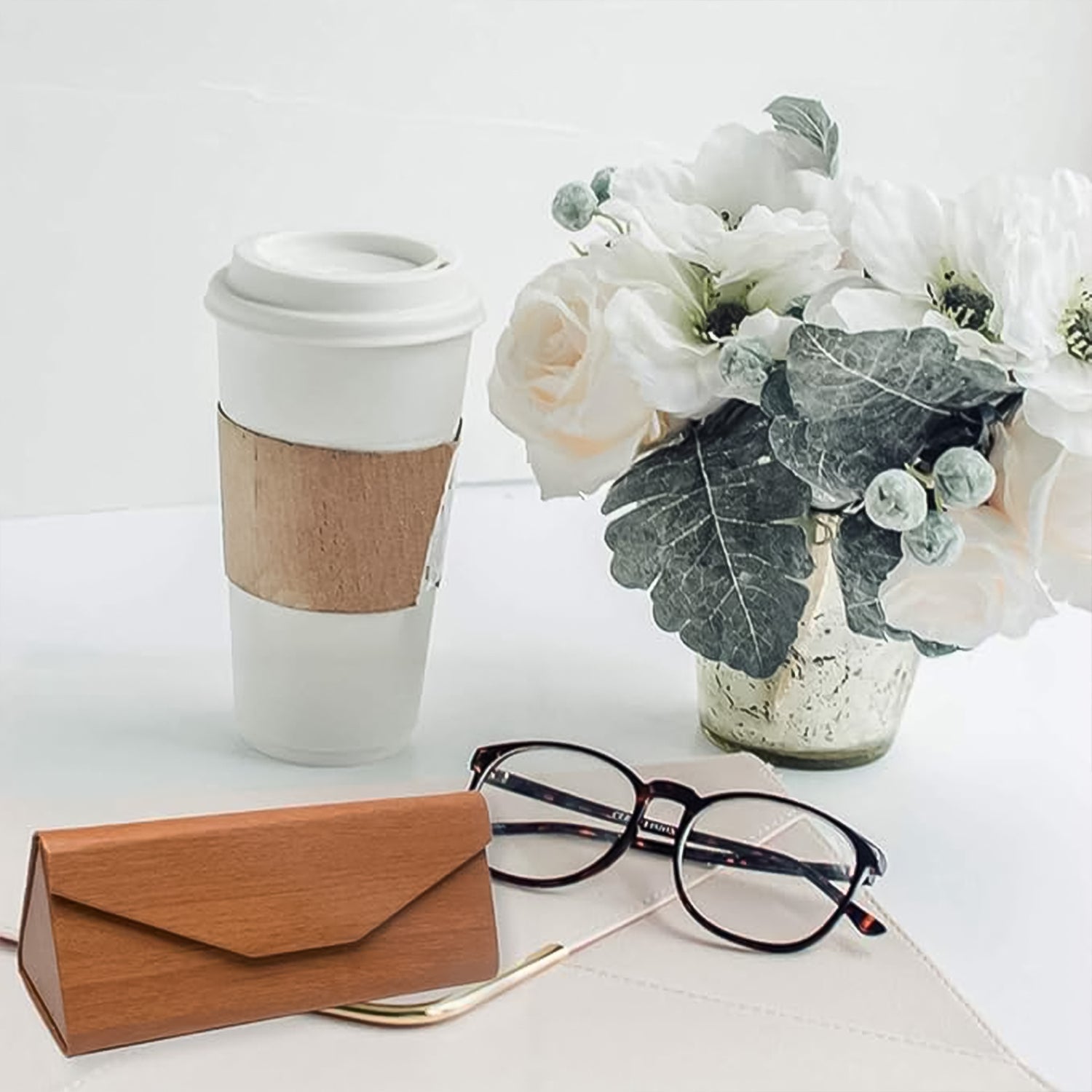 Decorative Glasses Case Eyeglasses Holder Storage Box (1 Pc / Mix color & Design) Your Brand