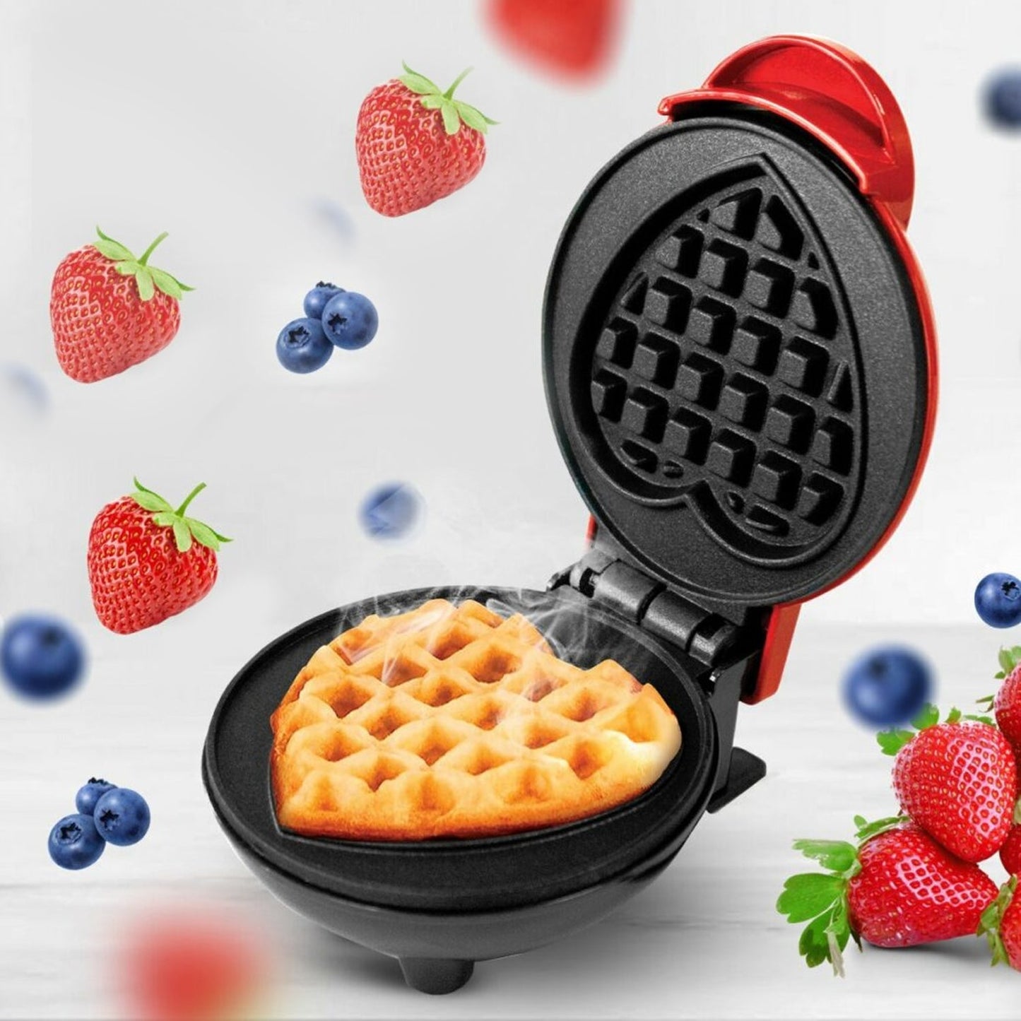 Mini Waffle Maker Machine Waffle Iron Home Appliances Kitchen Gift Easy To Clean, On-Stick Surfaces, Perfect Breakfast, Dessert, Sandwich, Pan Cakes, Paninis / Other Snacks Machine Your Brand