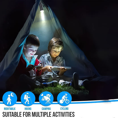 Portable Mini Torch, Super-Bright Mini 3 LED Bulb Pocket Torches - Small Keyring Torch Flashlight for Camping, Hiking, DIY, Travelling, Outdoors and More 3 Battery operated (Battery not included / 1 pc / Mix Color ) Your Brand