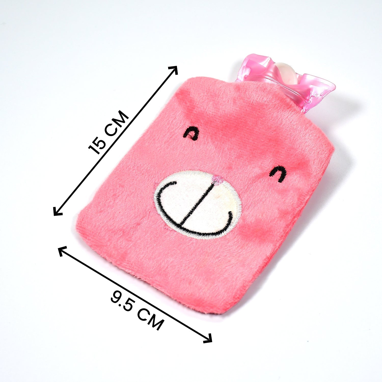 Pink small Hot Water Bag with Cover for Pain Relief, Neck, Shoulder Pain and Hand, Feet Warmer, Menstrual Cramps. Your Brand