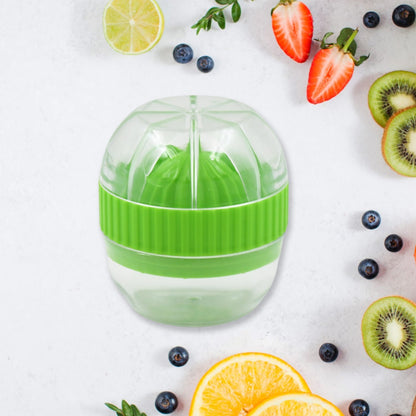 Manual Drink Orange Lemon Citrus Lime Fruit Juice Juicer Squeezer, BPA Free, Press & Pourer With Lid Plastic Manual (1 Pc) Your Brand