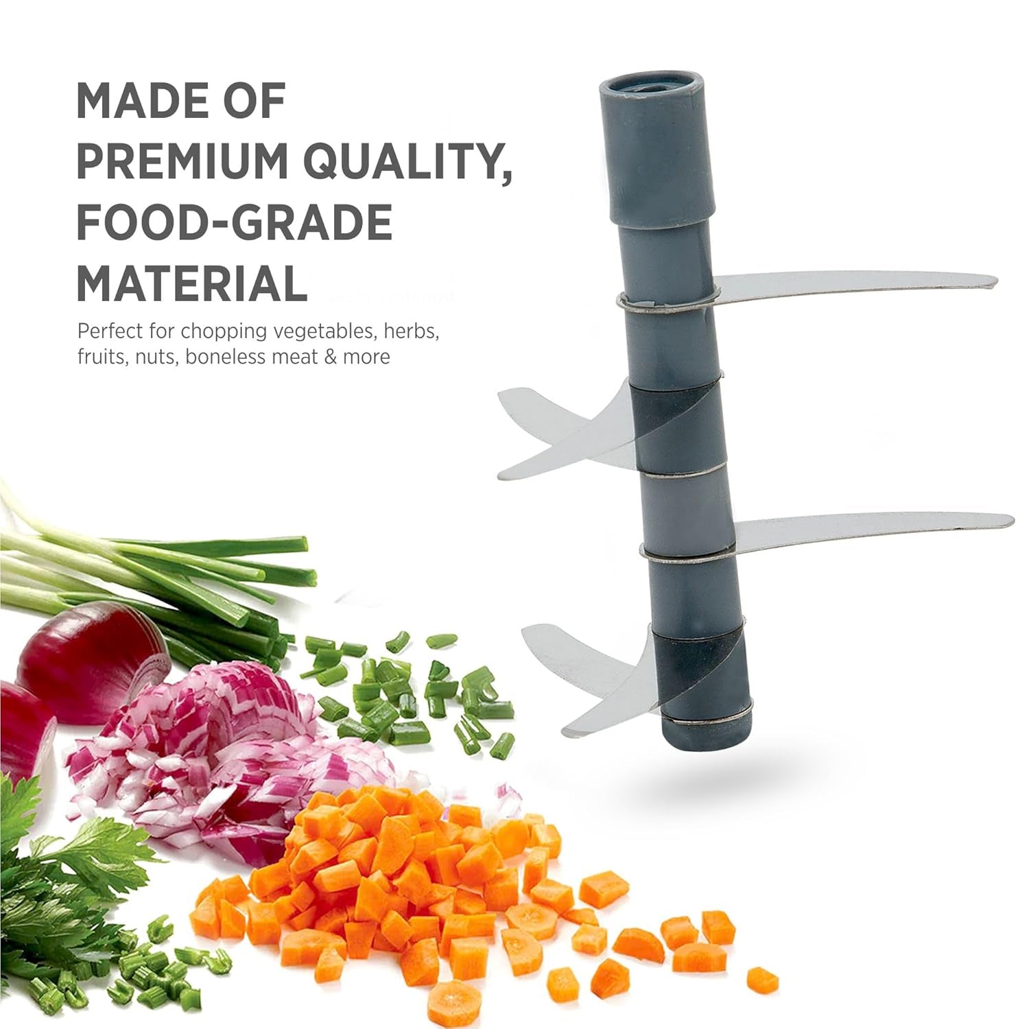 2in1 Press Vegetable Choppers for Kitchen (1100 ML) Your Brand