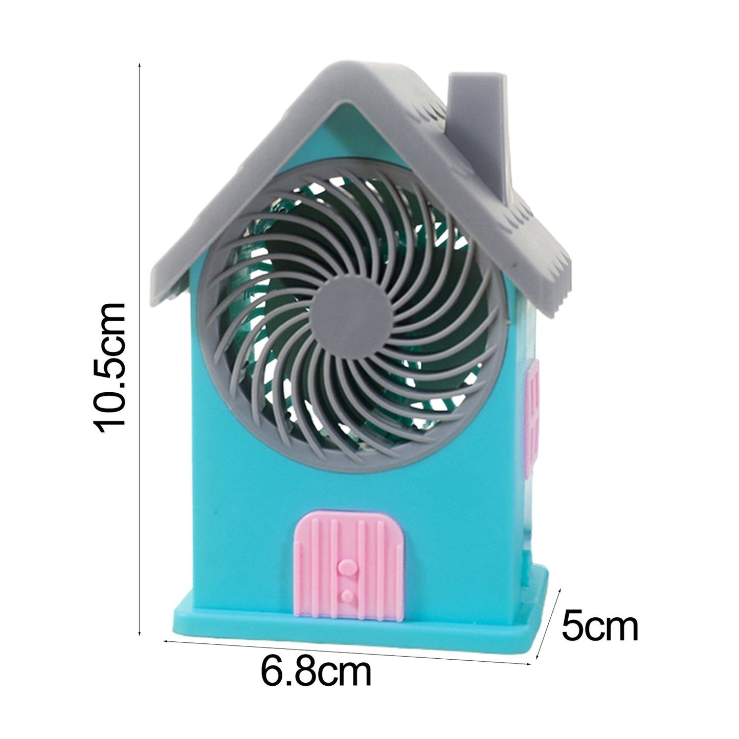 Mini House Fan House Design Rechargeable Portable Personal Desk Fan For Home , Office & Kids Use (Battery Not Include) Your Brand
