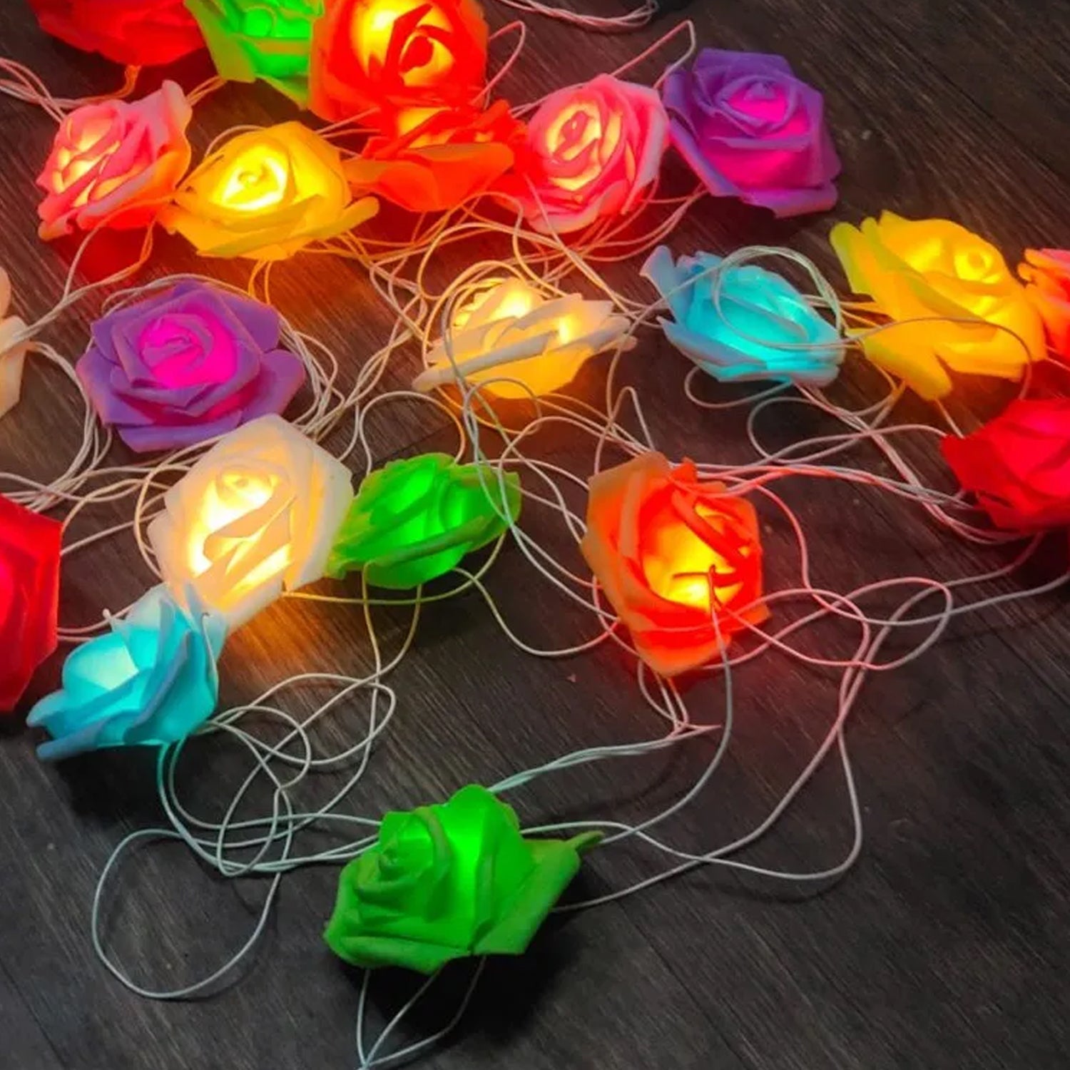 Home Decoration Diwali & Wedding LED String Light Indoor and Outdoor Light, Festival Decoration Led String Light, Multi-Color Light (1 Pc / Mix Design) Your Brand