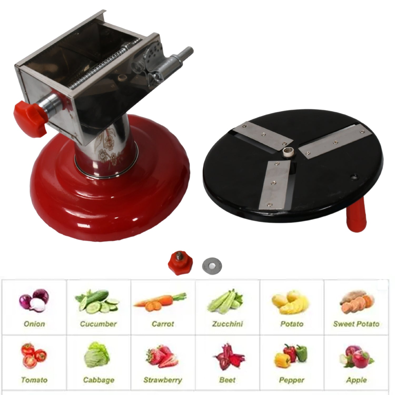 Stainless Steel Chips Maker and Vegetable Slicer for Kitchen Potato Slicer Graters and Chippers. Chips Maker is Suitable for Vegetable Cuttings. Chips Maker Consist Hard Coated Iron Wheel and Stand. Your Brand