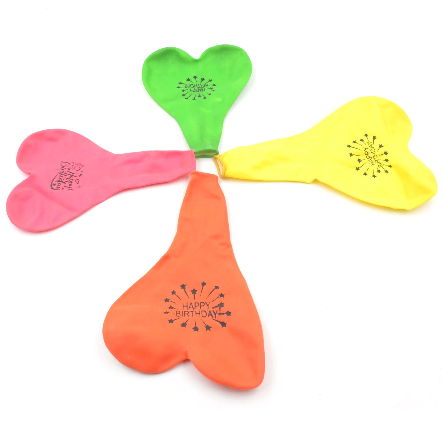 Heart shaped balloons Kinds  (4 Pcs Set)