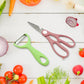 Corrugated 6 Pc Kitchen Knife Set – Professional Knives with Storage Box