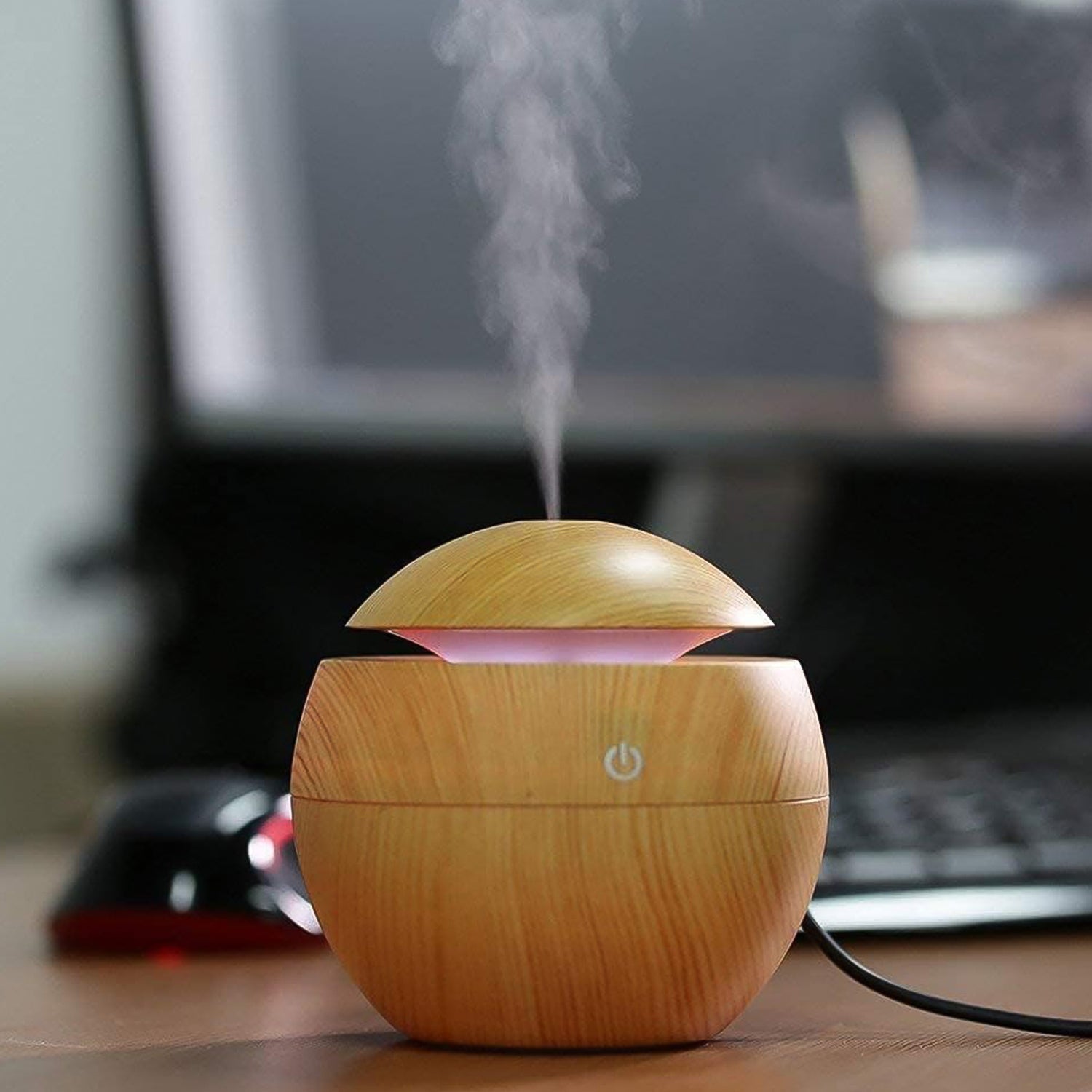 Ultrasonic Aromatherapy Humidifier USB Desktop (130 ML / 1 Pc) Your Brand
