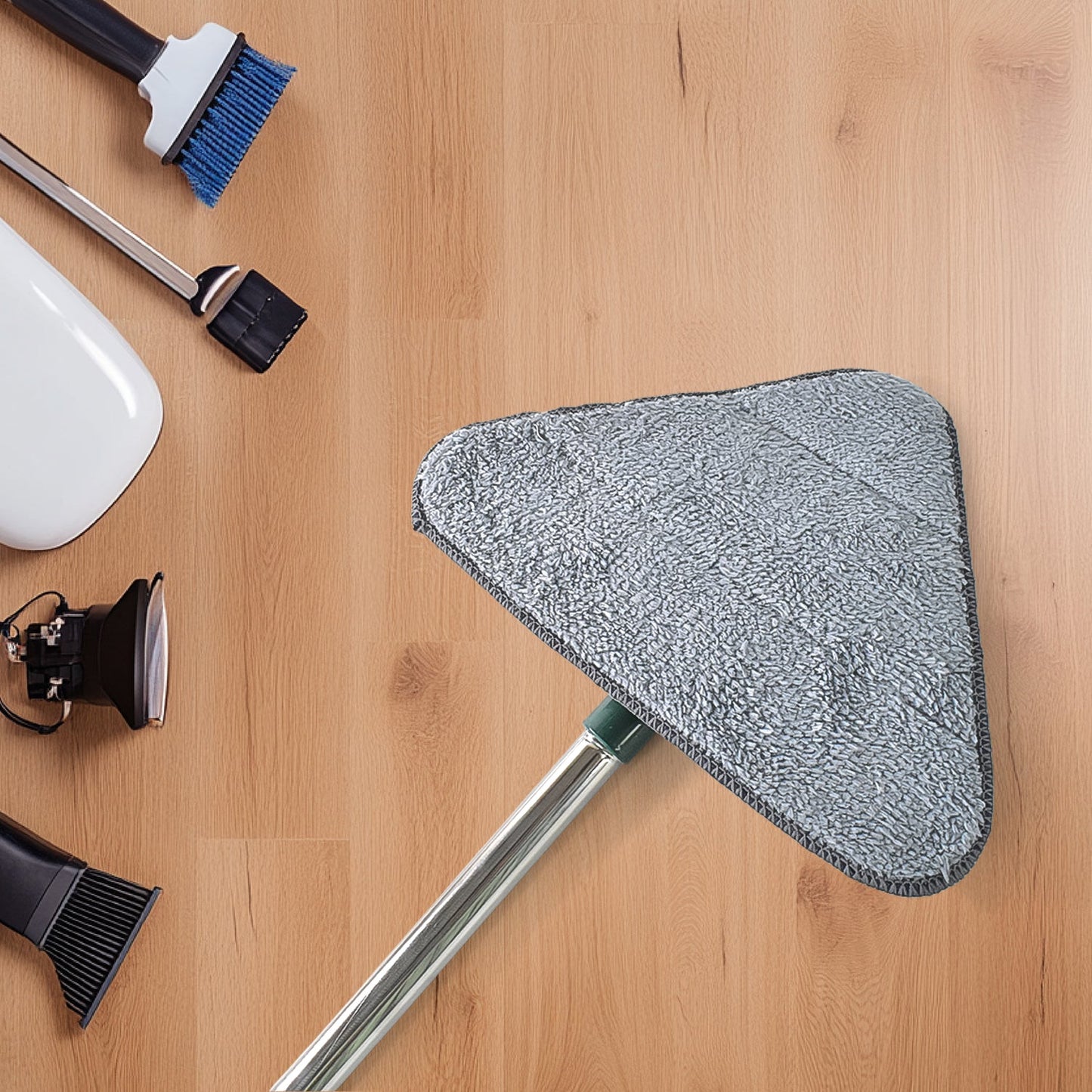 2-in-1 Extendable Triangle Mop – 360° Rotating Telescopic Mop (1 Pc)