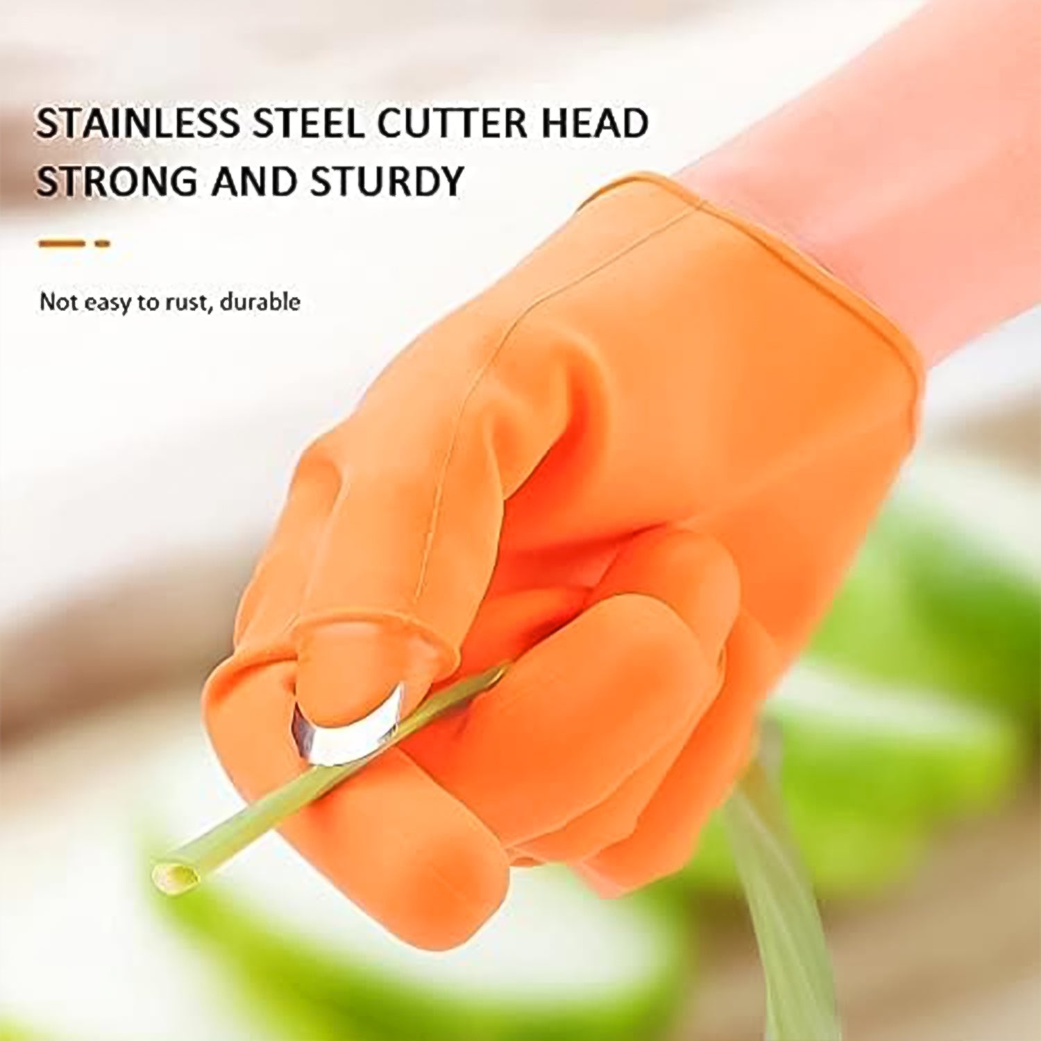 Right-Handed Silicone Thumb Cutter Gloves (1Pc) Your Brand