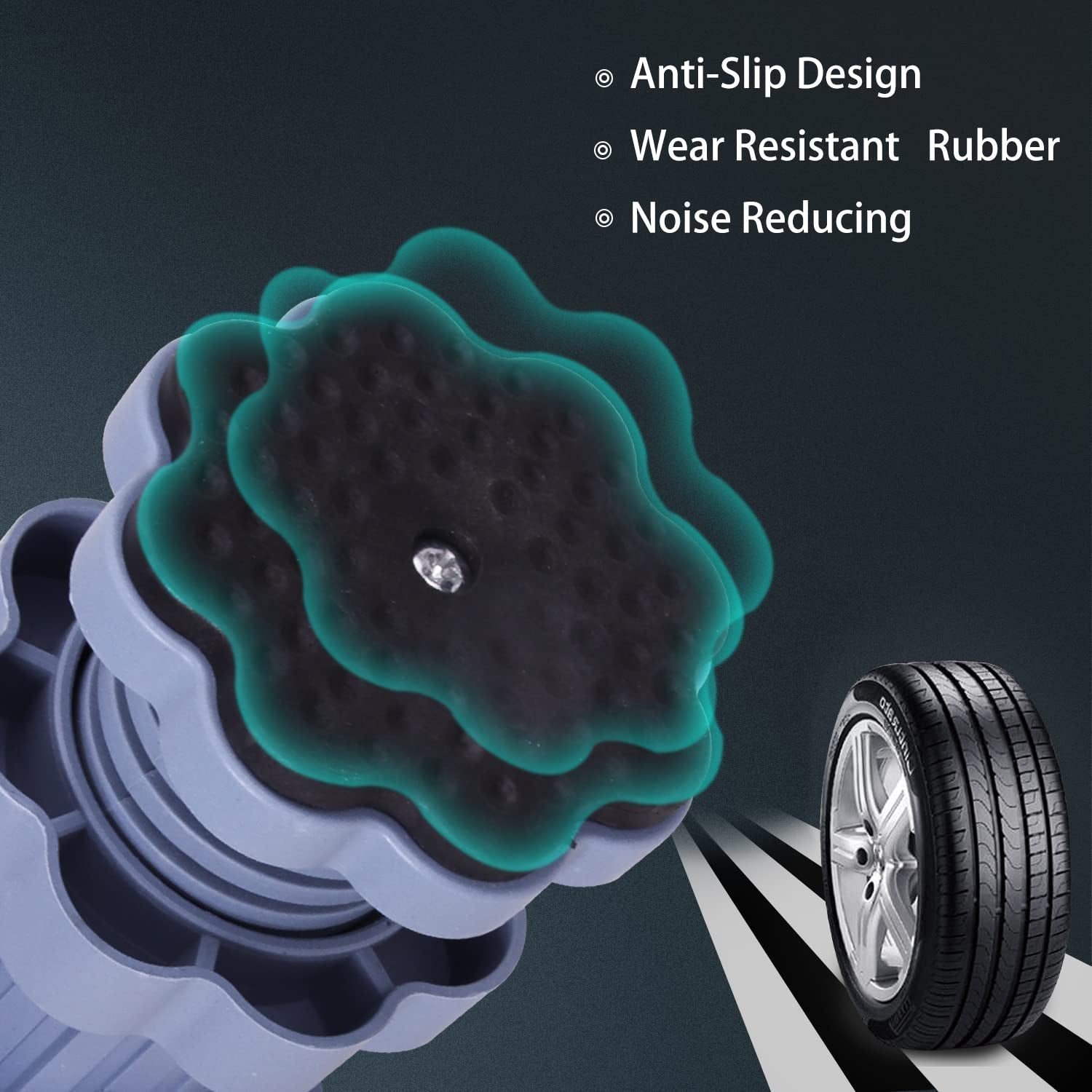 Washing machine support, anti vibration washing machine support adjustable washer anti vibrasion stands, washer & dryer pedestals, Washing Machine Accessory Anti- Skid stand PVC Lifting stand Non-Slip ( 4 Pc Set ) Your Brand