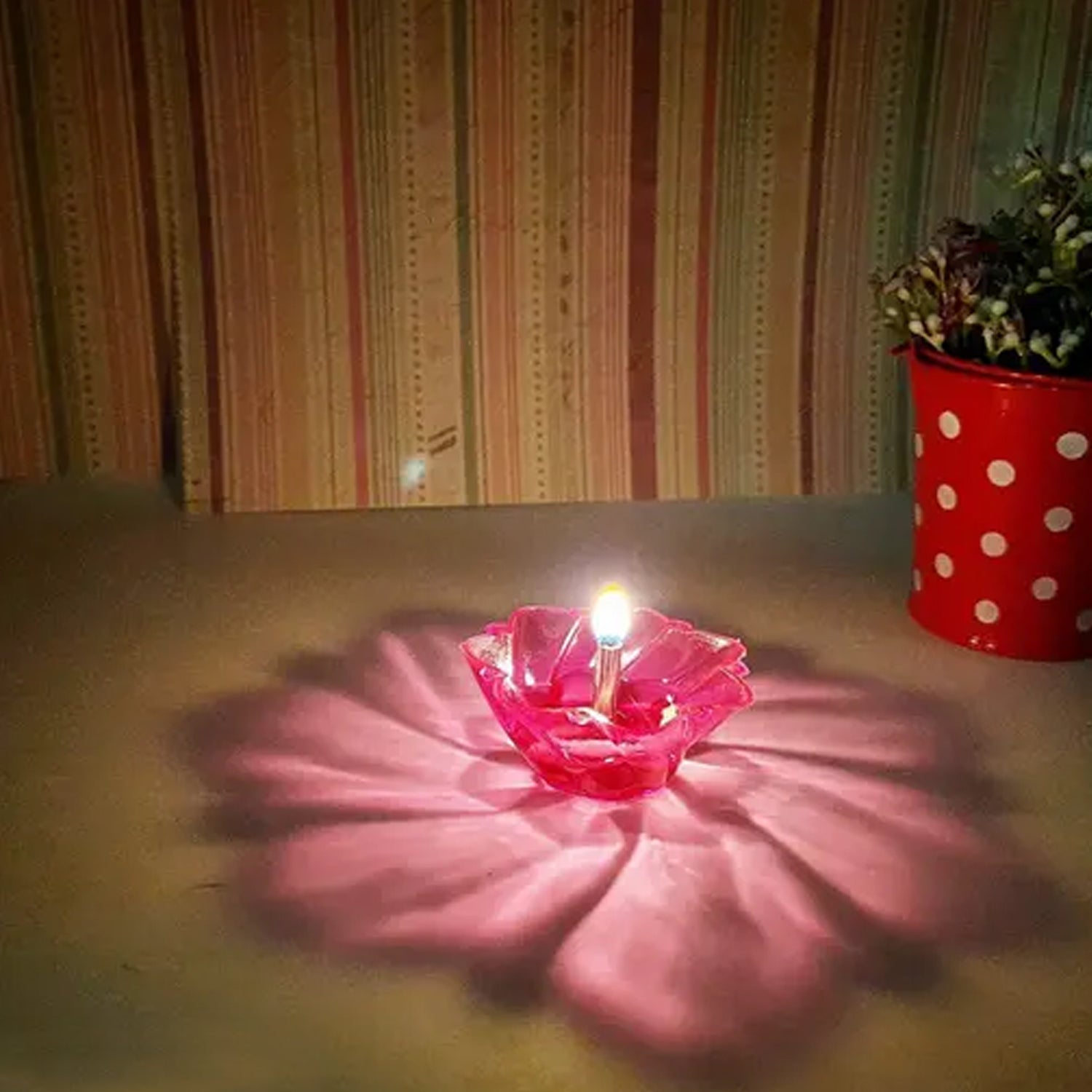 Reflection Diya Combo Plastic Candle Cup with Multi Shape (12 Pcs Set) Your Brand