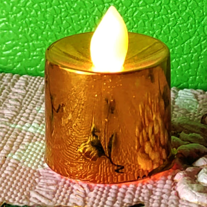 Electrical Candles Diya LED Tea Light, Plastic Candle Light Candle Candle (24 Pc Set) Your Brand