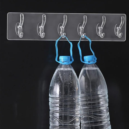Adhesive Golden &  Transparent Heavy Duty Wall Hook Your Brand