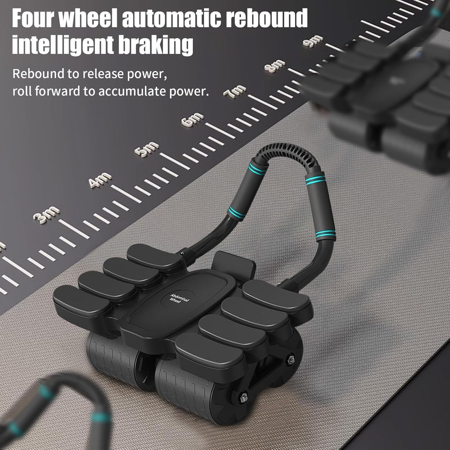 Automatic Rebound Abdominal Wheel with 8 Elbow Supports (1 Pc) Your Brand