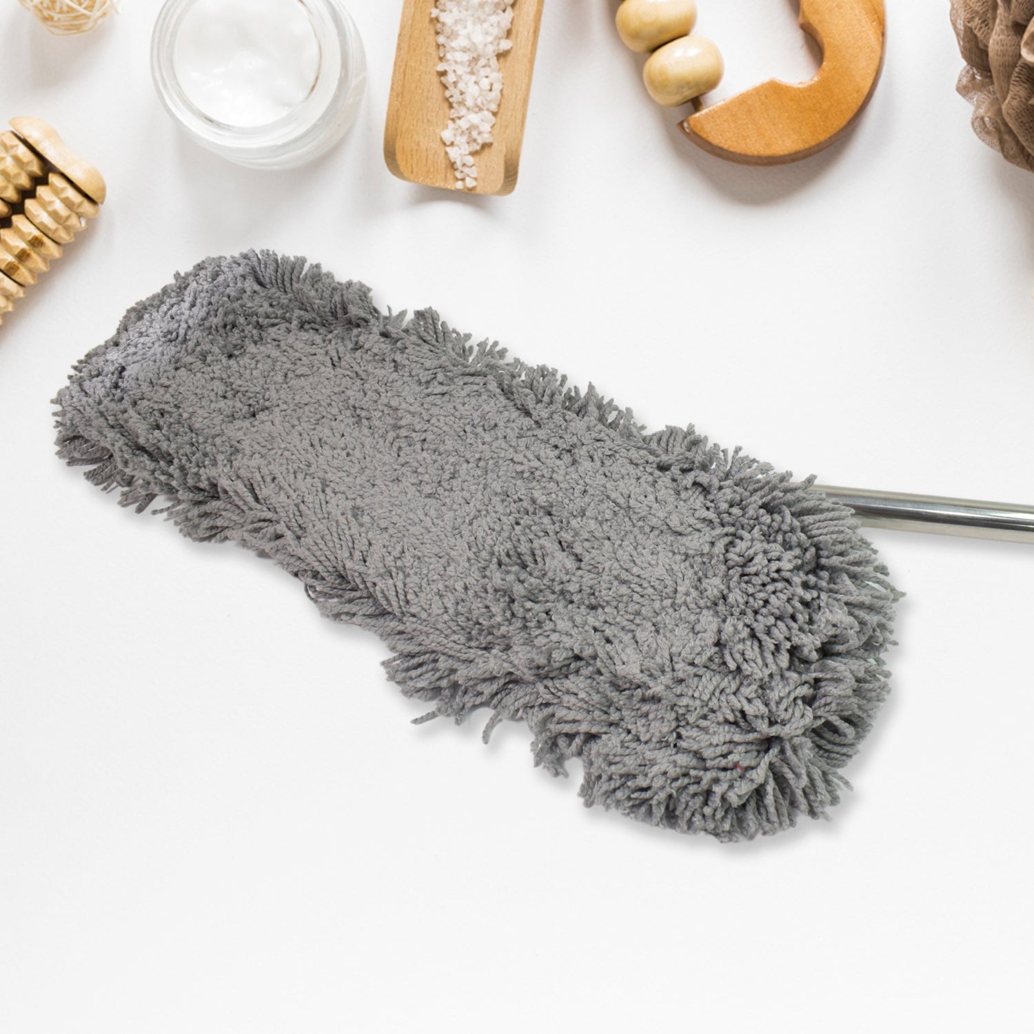 Wet and Dry Cotton Pad Floor Mop with Long Aluminium Handle (1 Pc / Large) Your Brand