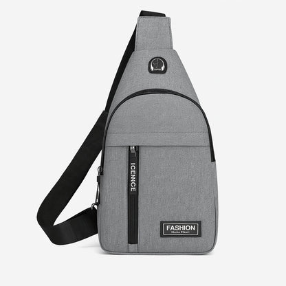 Waterproof Waist Bag – Shoulder Crossbody Bag with USB Charging Slot