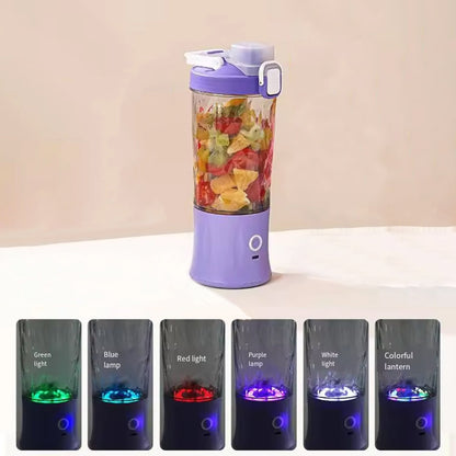 Eletric Crusher Juicer With Multicolor Light, 8 Blades (600 ML / Multicolor) Your Brand