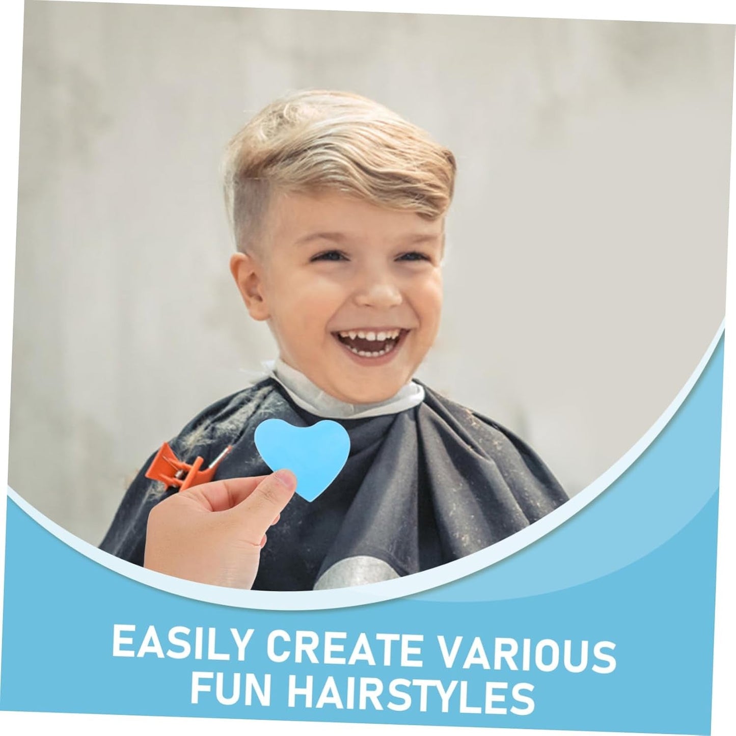 Haircut Design Stencil Set – 6-in-1 Safe Hair Trimmer Molds