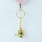 Shivling Golden Metal Keychain (1 Pc)