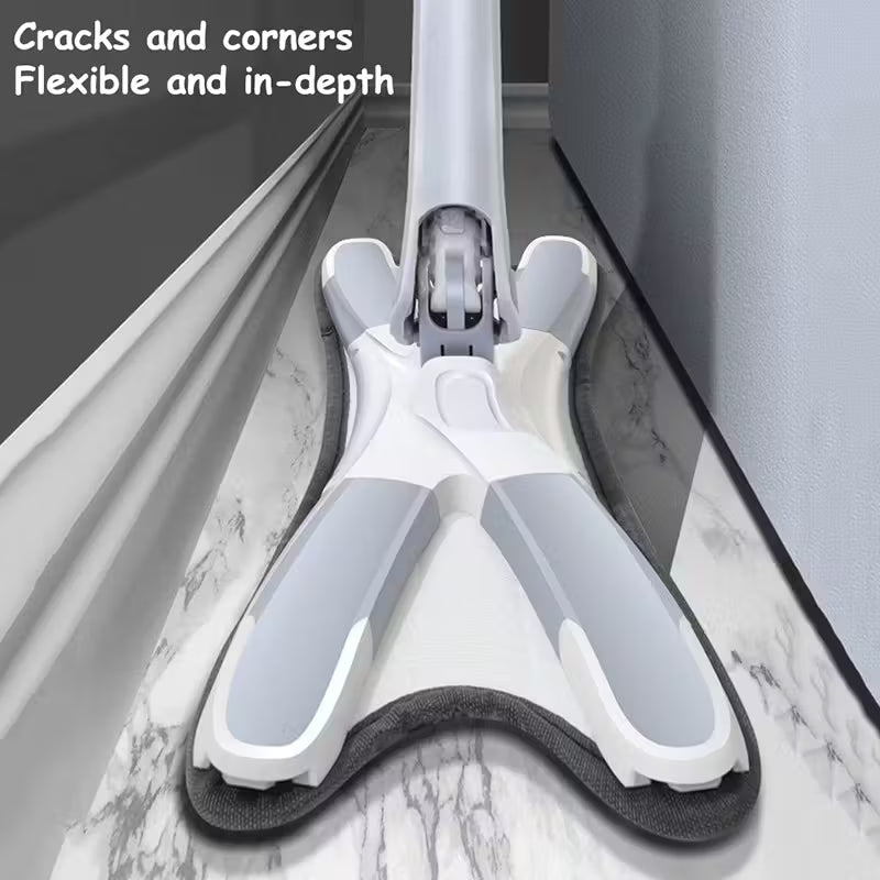 Microfiber X-Shape Self-Wringing Mop