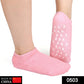 Gel heel socks for dry feet