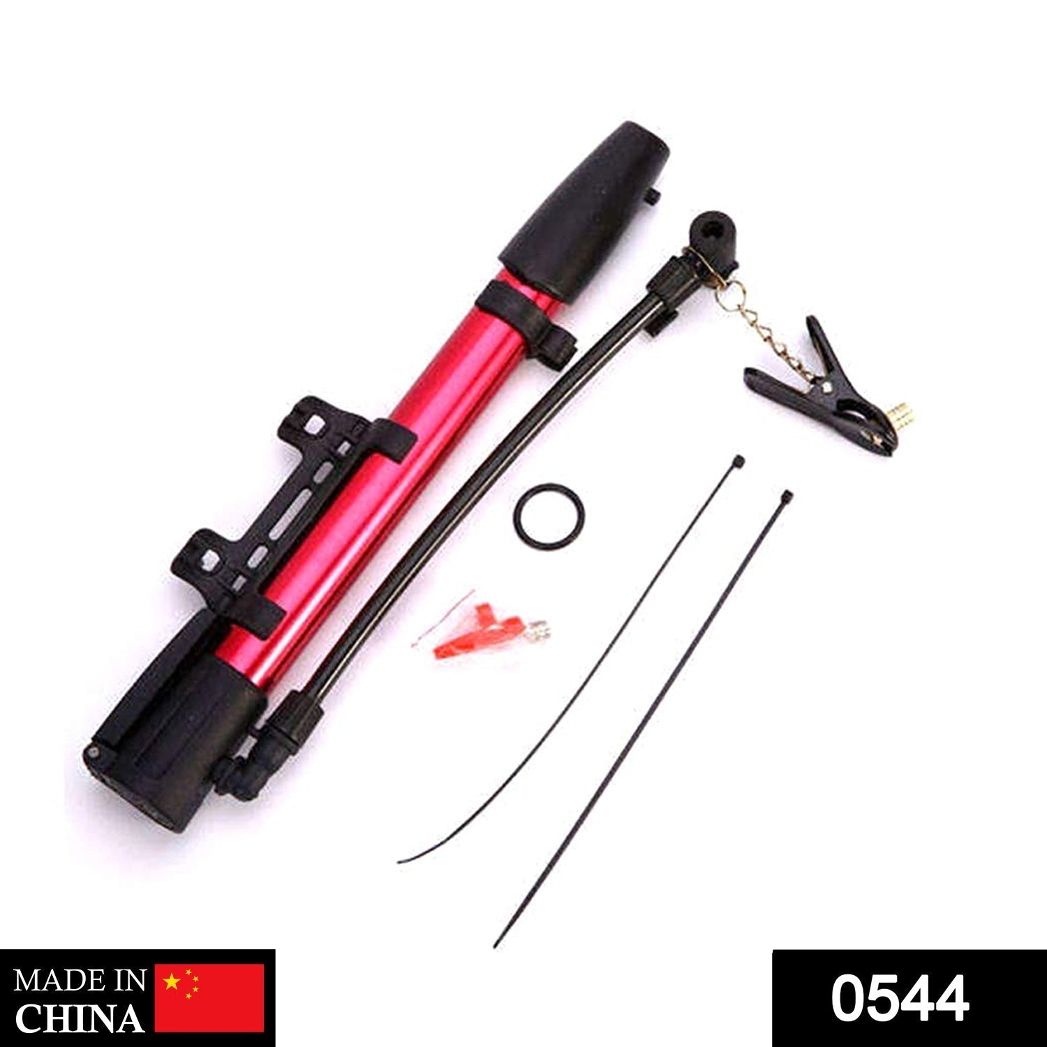 Aluminum Mini Bicycle Air Pump (Multicolor) Your Brand